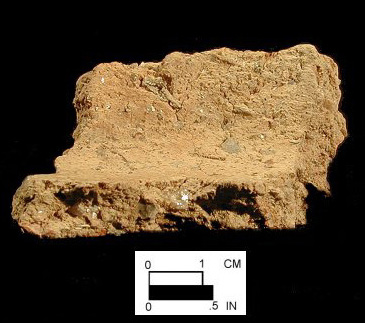 Dames Quarter interior surface of base sherd from the Kimmel Collection, Delaware-Courtesy of the Delaware State Museums.